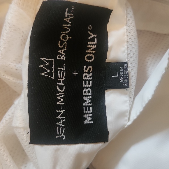 JEAN MICHEL BASQUIAT DINOSAUR MEMBERS ONLY WINDBREAKER MEN LARGE - Picture 9 of 10